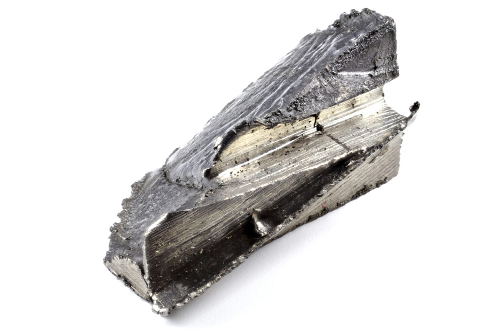 99.93% fine dysprosium 99.93% fine dysprosium isolated on white background
