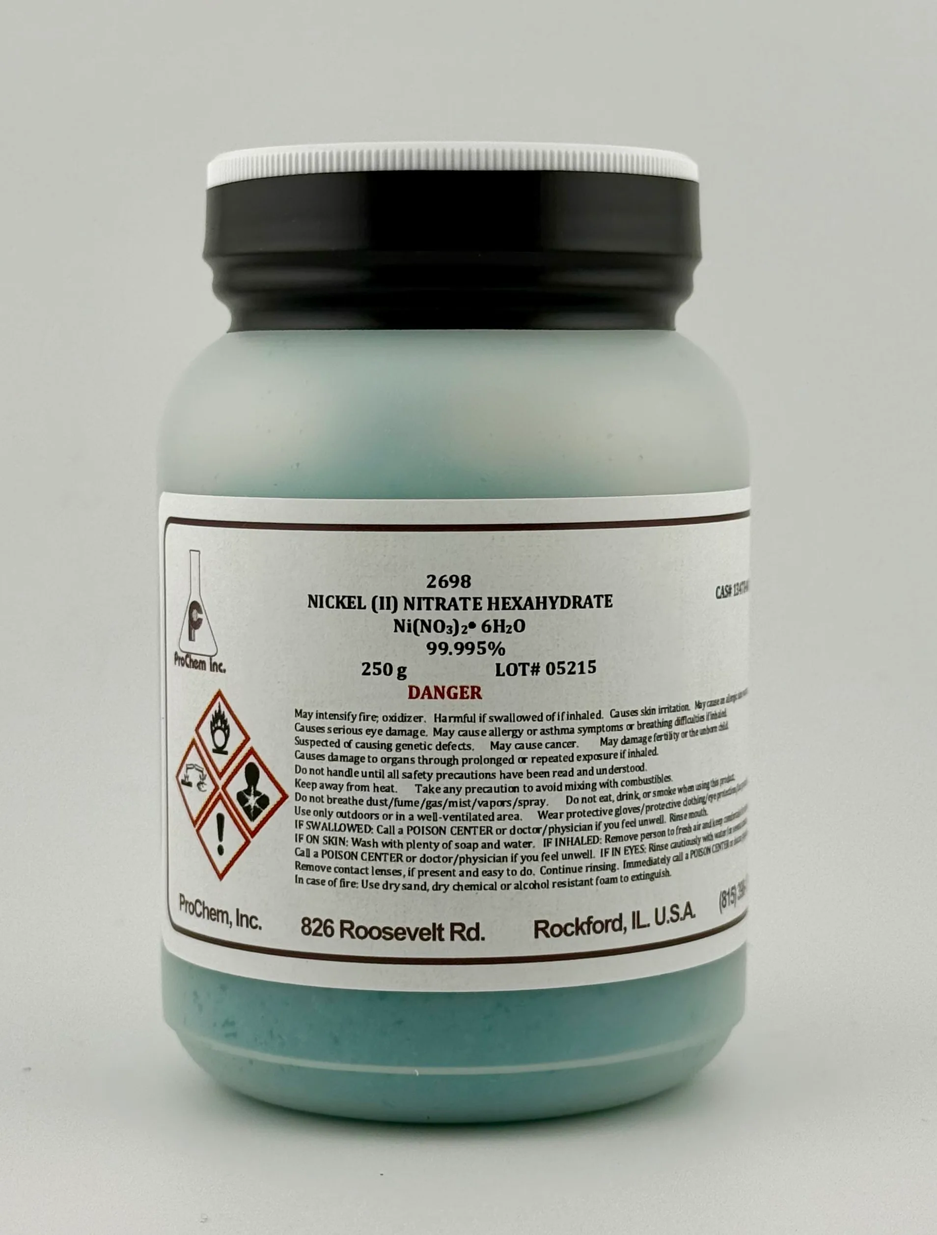 24CH△NNEL   vol.1/vol.2/vol.3 Nickel (II) Nitrate Hexahydrate - ProChem, Inc.