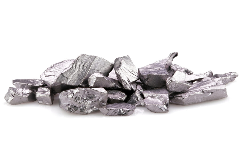 99.95% fine tantalum isolated on white background