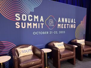 Picture of the stage at the 2025 SOCMA Summit & Annual Meeting