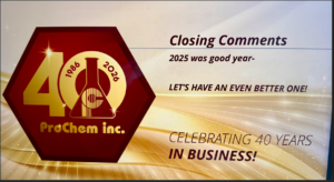 ProChem Inc. 2026 Kick Off Meeting Closing Slide