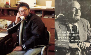 Left: picture of Reno Novak circa 1986 Right: picture of author Max Gergel