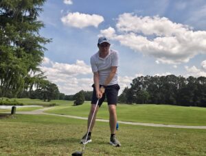 R&D Director Leo Griego at the 2026 golf outing benefitting the ACS Undergraduate Scholarship Program