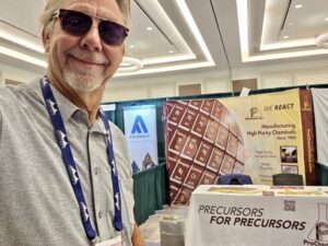 ProChem Inc. CEO Reno Novak showing off our booth at the 2026 ALD/ALE conference.