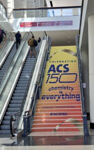 Entry stairs to the ACS Fall 2026 Conference celebrating 150 years