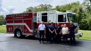 Rockford Fired Department Engine 7 at ProChem Inc.